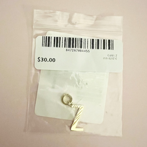 Gorjana Parker 18K Gold Plated Charm Initial Z - Picture 8 of 9